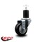 Service Caster 3'' Black Poly Wheel Swivel 1-3/4'' Expanding Stem Caster SCC-EX20S314-PPUB-BLK-134 - alternate 4